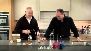 How to make a frappé coffee using an aerolatte milk frother [upl. by Nnairb]