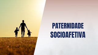 Paternidade socioafetiva [upl. by Rimahs]