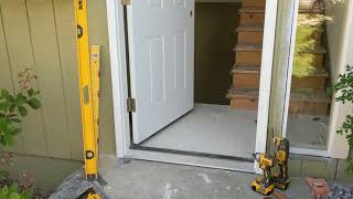 Jeld Wen Front Door Installation  Really crappy products and craftsmanship PART 1 [upl. by Werby]