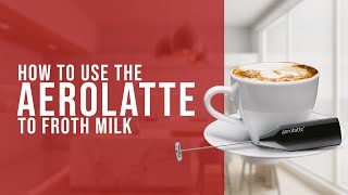 How To Use the AeroLatte To Froth Milk [upl. by Garlen]