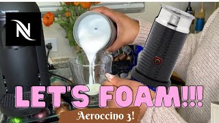 How To Foam Milk With Aeroccino 3 Make Coffee With Foam Tips amp Tricks  Easy Foamed Latte Recipe [upl. by Berhley]